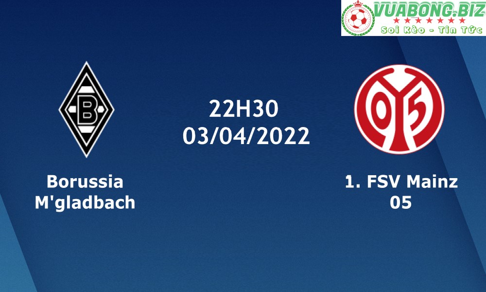 Soi Kèo Borussia Monchengladbach vs Mainz 05, 22H30 – 03/04/2022, VĐQG ĐỨC