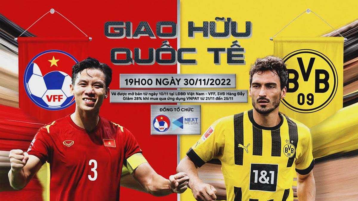 Soi Kèo Việt Nam vs Dortmund, 19h00 ngày 30/11: ‘Thuốc thử’ hạng nặng