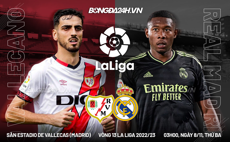 Soi Kèo Vallecano vs Real Madrid 3h00 ngày 8/11 (La Liga 2022/23)