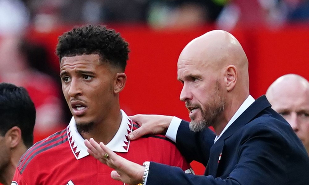 Ten Hag bực khi liên tục bị hỏi về Jadon Sancho