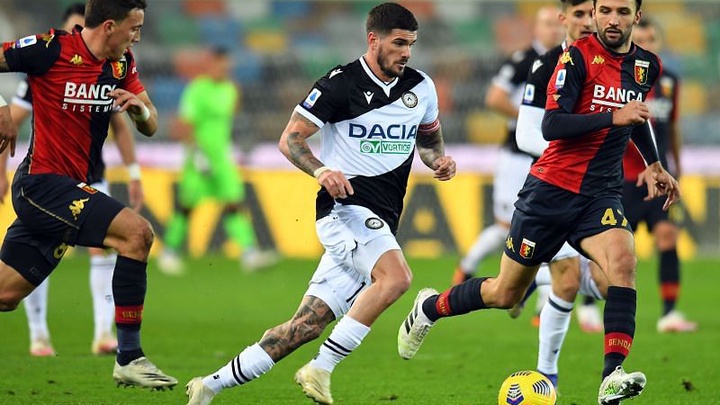 Soi Kèo Udinese vs Genoa, 20h00 ngày 1/10, Serie A