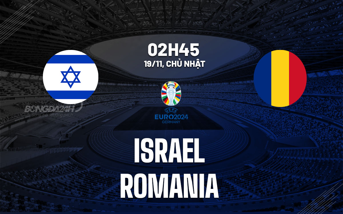 Soi Kèo Israel vs Romania, 02h45 ngày 19/11 vòng loại Euro