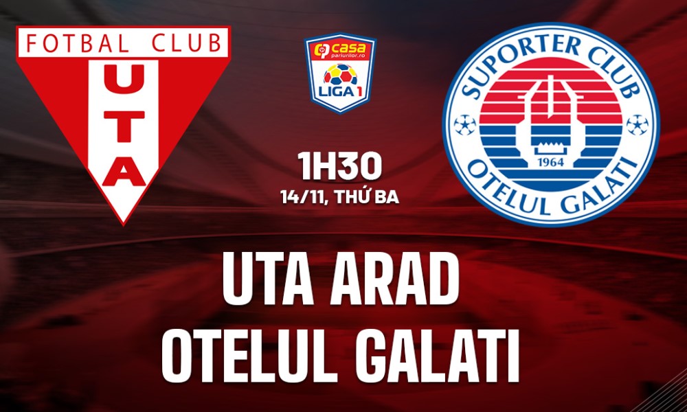 Soi Kèo UTA Arad vs Otelul, 01h30 ngày 14/11 Liga 1