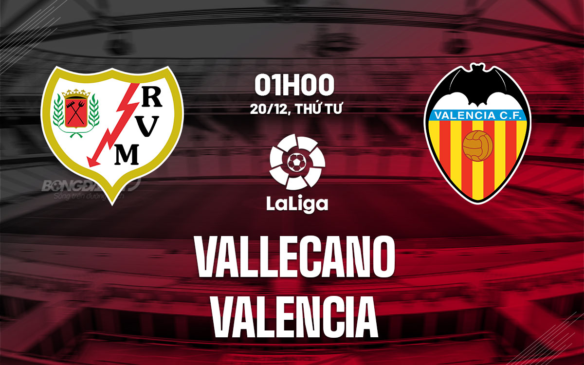 Soi Kèo Vallecano vs Valencia, 01h00 ngày 20/12