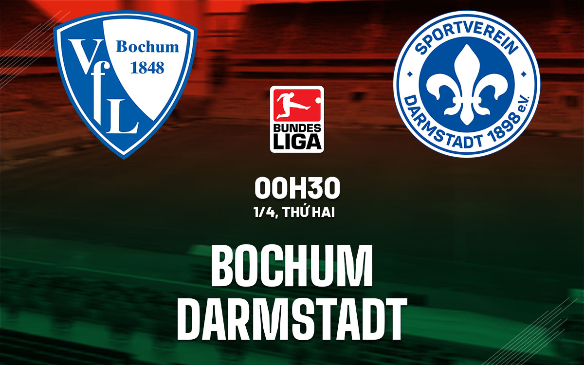 Soi Kèo Bochum vs Darmstadt, 00h30 ngày 01/04