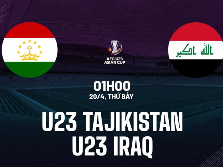 Soi Kèo U23 Tajikistan vs U23 Iraq, 01h00 ngày 20/04