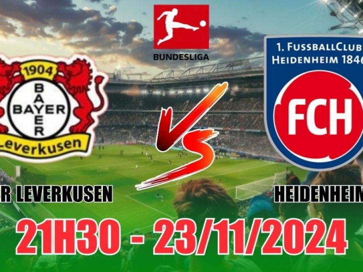 Soi Kèo Leverkusen vs Heidenheim, 21h30 ngày 23/11 VĐQG Đức