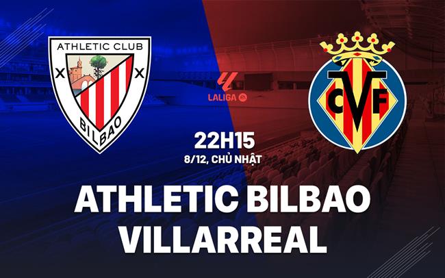 Soi Kèo Athletic Bilbao vs Villarreal, 22h15 ngày 08/12 VĐQG Tây Ban Nha