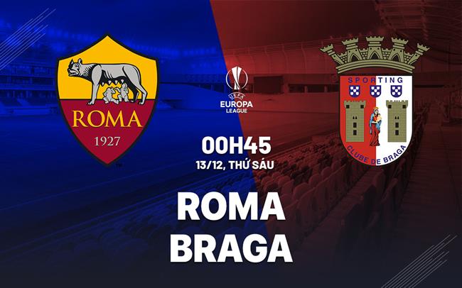 Nhận định bóng đá Roma vs Braga Europa League: Đối thủ ưa thích