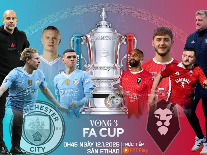 Soi Kèo Man City vs Salford, 00h45 ngày 12/01 FA Cup